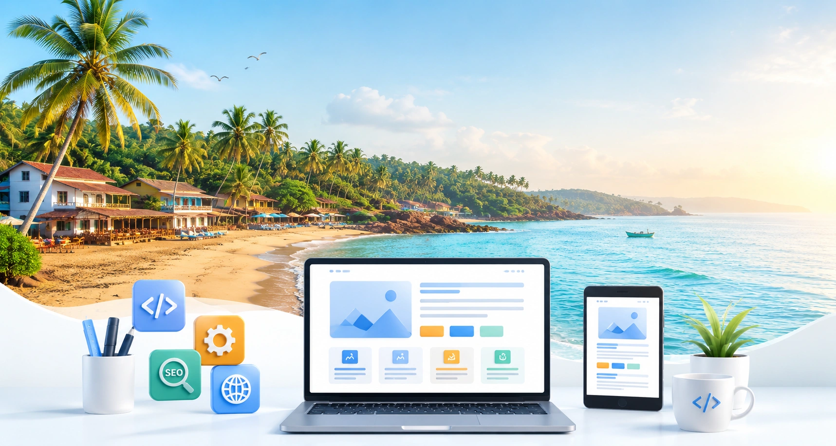 Professional website design and web development services in Goa with responsive, SEO-friendly, and modern business websites.