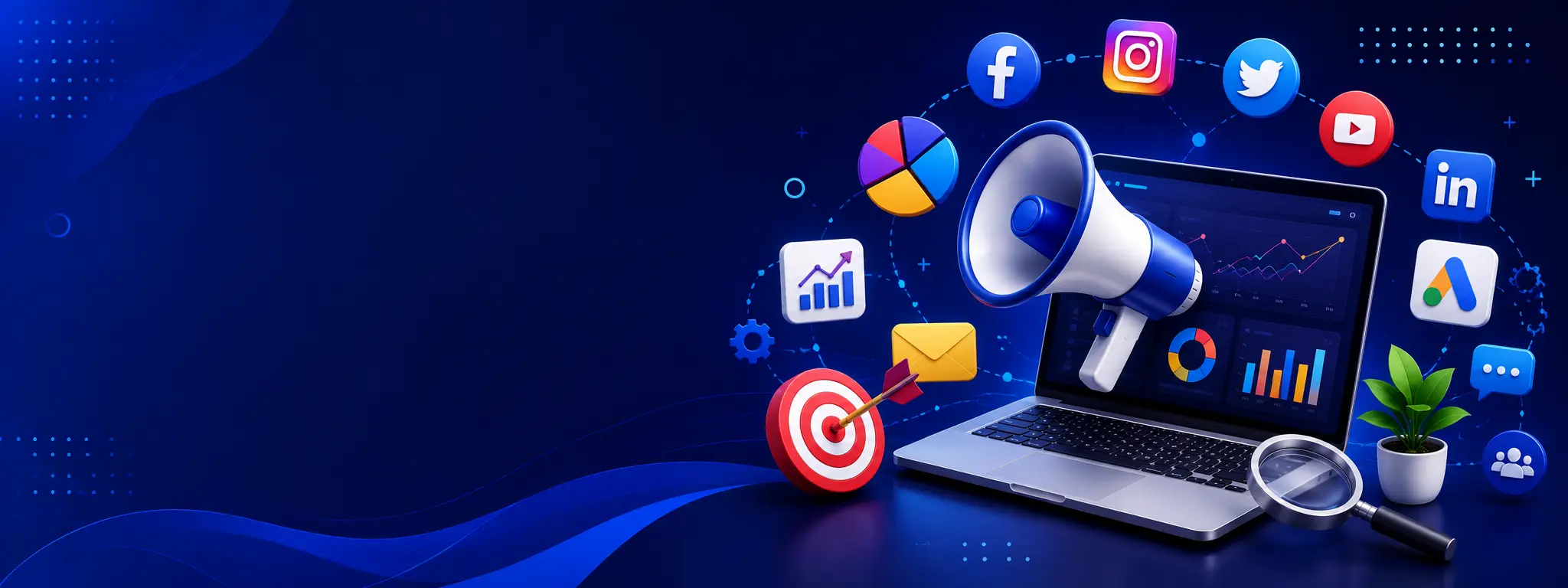SEO Analytics Dashboard with Google Ranking, Digital Marketing and Website Traffic Growth